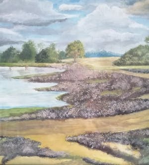 Thomas van Wissen - Heidelandschap - eind 19e eeuw Gouache - ingelijst achter glas kopen? Bied vanaf 40!