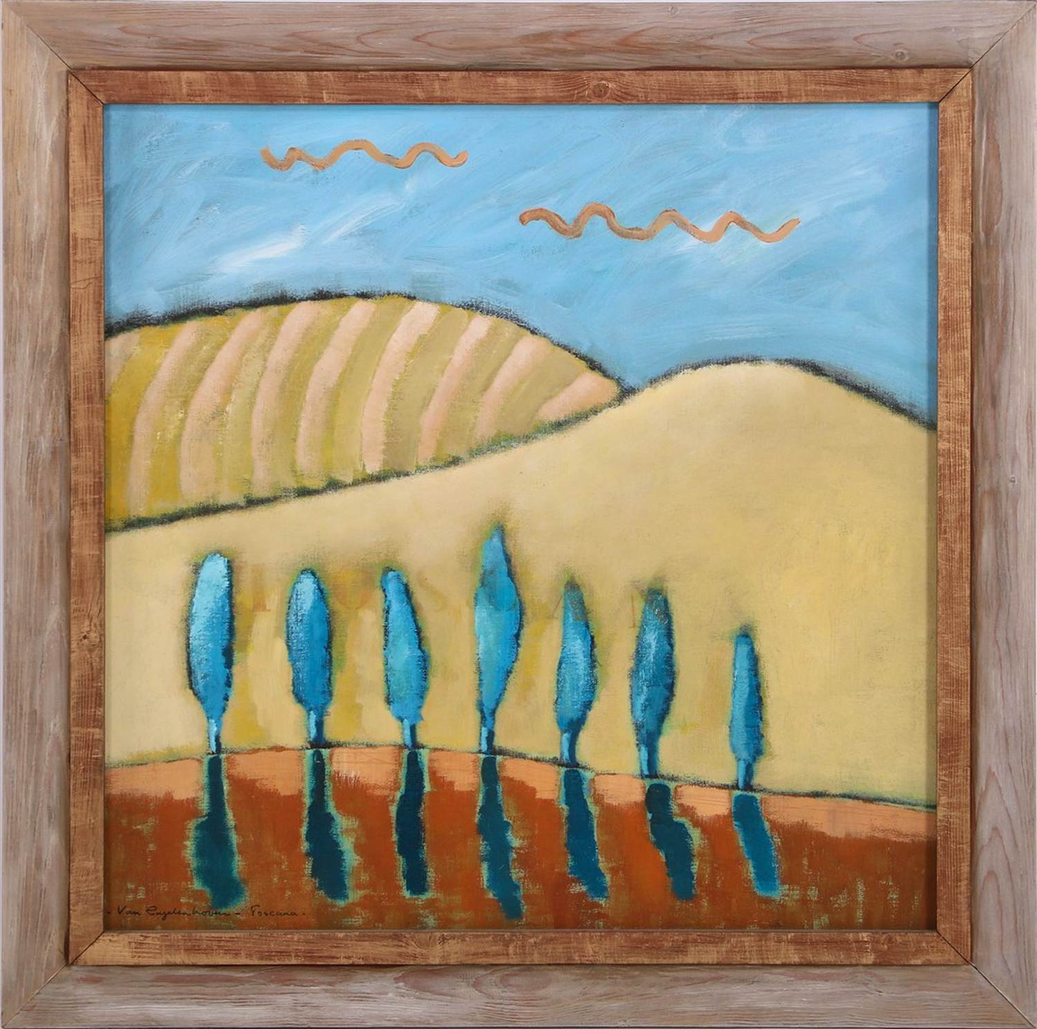 Lita van Engelenhoven - Toscaans Landschap - Schilderij kopen? Bied vanaf 295!