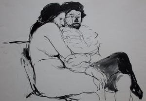 Aat Veldhoen - Rotaprint: De Clown en de naakte dame kopen? Bied vanaf 45!