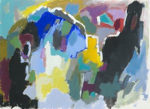Ferd op de Coul - Gouache, Abstracte compositie - Ingelijst kopen? Bied vanaf 50!