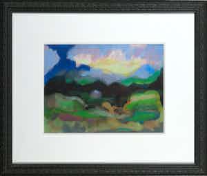 Ferd op de Coul - Olieverf op papier, Landschap - Ingelijst verkocht voor € 1!