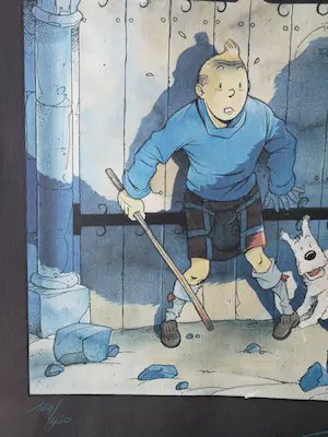 Pascal Somon - Kuifje. Hommage aan Herge. (TinTin - L'Ile Noire). kopen? Bied vanaf 69!