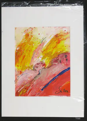 Franscz Witte - Gemengde techniek op papier, Zonder titel kopen? Bied vanaf 1!