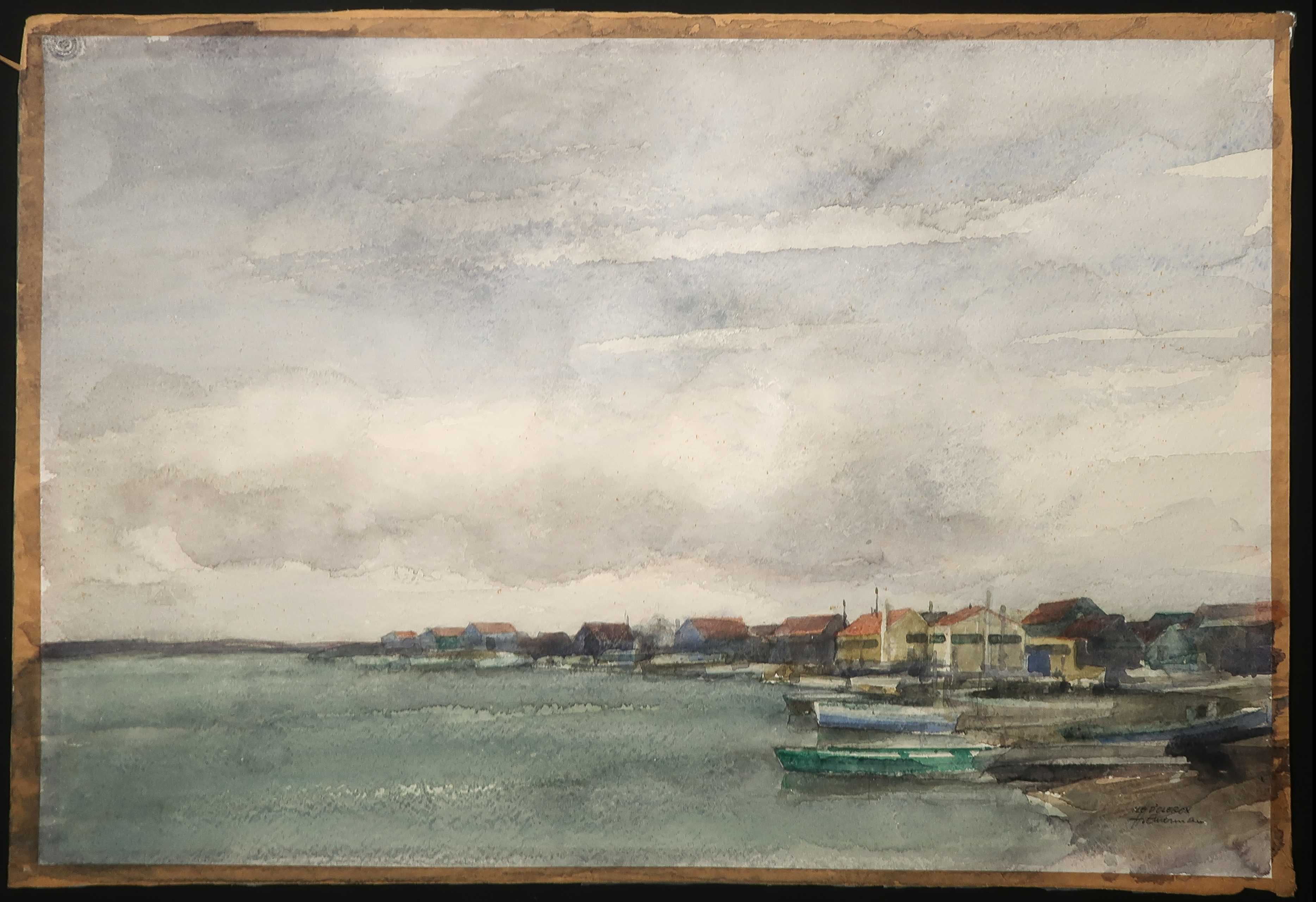 Hen Euverman - Aquarel, Ile d'Oleron kopen? Bied vanaf 1!