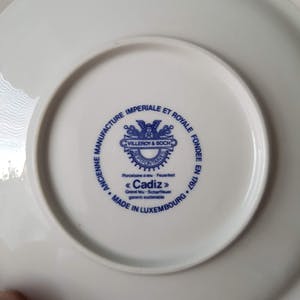Villeroy & Boch - Tweemaal kop & schotel, serie Cadiz, zeer goede staat! 70s/80s kopen? Bied vanaf 10!