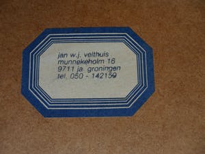 Jan Velthuis - Kleurenhoutsnede – Havengezicht - Ingelijst - 66 x 51 cm kopen? Bied vanaf 35!