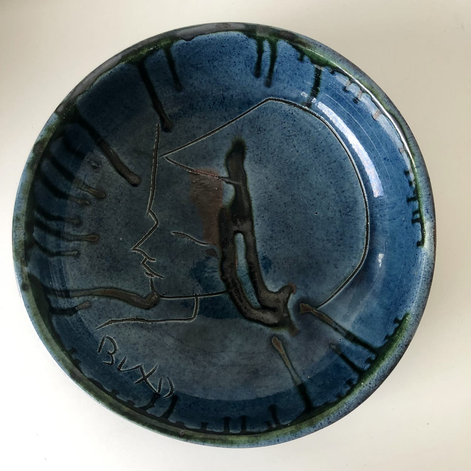 Thomas Buxo - Designschaal met portret verkocht voor € 1!