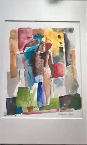 Wil Bouthoorn - een mooi schilderij/ goede conditie/in passe-partout /geen lijst vendu pour 150€ !