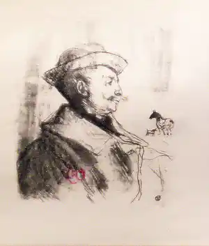 Henri de Toulouse-Lautrec - Edmond Calmese - Proefdruk? vendu pour 185€ !