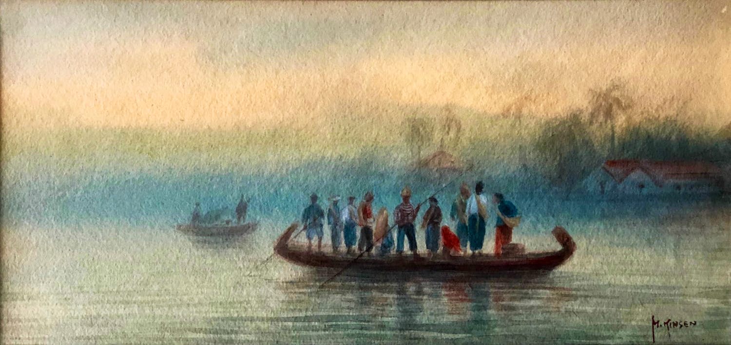 Kichigoro Mori Kinsen - "Op de Indonesische Rivieren" verkocht voor € 80!