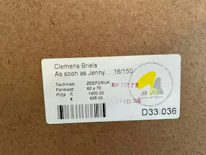Clemens Briels - Zeefdruk Nr. 16 - As soon as Jenny - kopen? Bied vanaf 135!