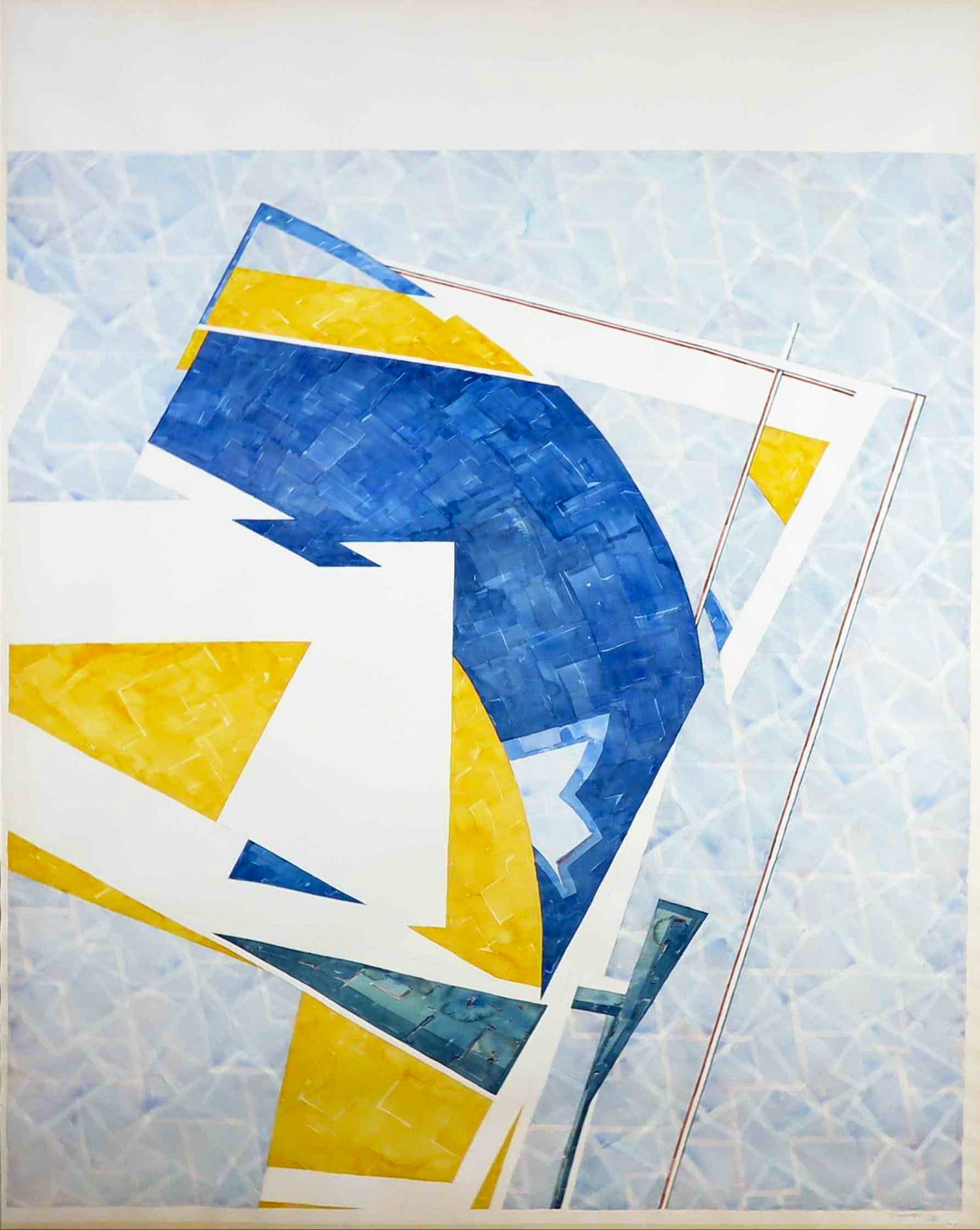 Cees van der Molen - Aquarel op papier, Compositie XXXX kopen? Bied vanaf 1!