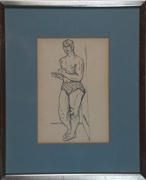 Ferdinand Erfmann - Zwemmer (Zelfportret?) kopen? Bied vanaf 70!