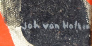 Johannes van Hoften - Olieverf op doek, Dubbelganger - Ingelijst kopen? Bied vanaf 1!