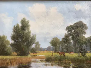 Willem Jacobus Alberts - Landschap in de Achterhoek. kopen? Bied vanaf 200!