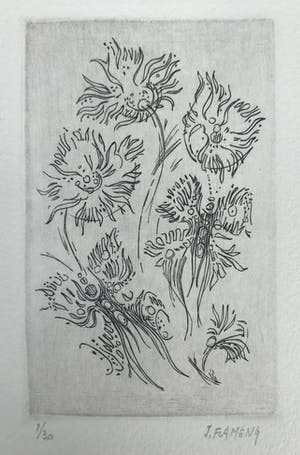 Jan Flameng - 4 prachtige gesigneerde en genummerde etsen - oplage 30 kopen? Bied vanaf 65!