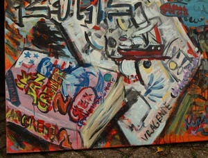 Peter Klashorst - Acrylverf op doek , “Ik Jan Cremer” - 120 x 100 cm – 2002 kopen? Bied vanaf 425!