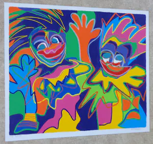 Marianne Naerebout - WORLDS / KLEURZEEFDRUK / 69x78cm / SIG / KARTON kopen? Bied vanaf 45!