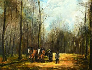 Anton Muller - (1887-1979)- "Bosgezicht met Malle Jan" kopen? Bied vanaf 70!