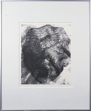 Piet van Mook - Abstract werk op papier - Ingelijst kopen? Bied vanaf 1!