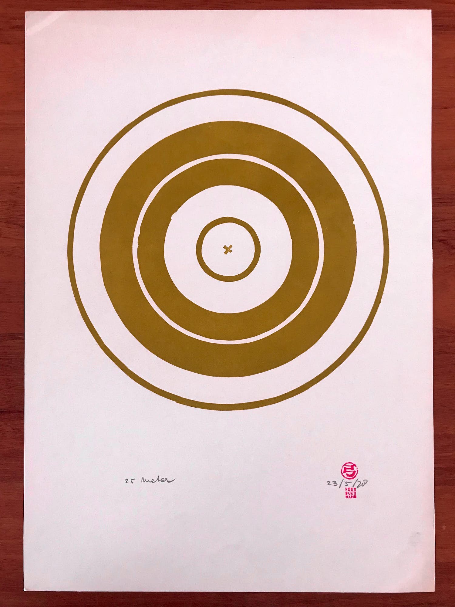 Kees Buurman - Litho - '25 meter' - 1978 verkocht voor € 55!