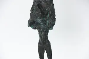 Ruudt Wackers - Brons, Vrouw met een boom kopen? Bied vanaf 600!