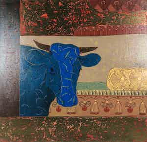 Valentin Bakardjiev - Olieverf op doek, Zonder titel verkocht voor € 100!