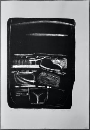 Hisako Viruly Abe - abstracte steendruk - Fantazy in Ruin – in Italy 3/18 kopen? Bied vanaf 1!
