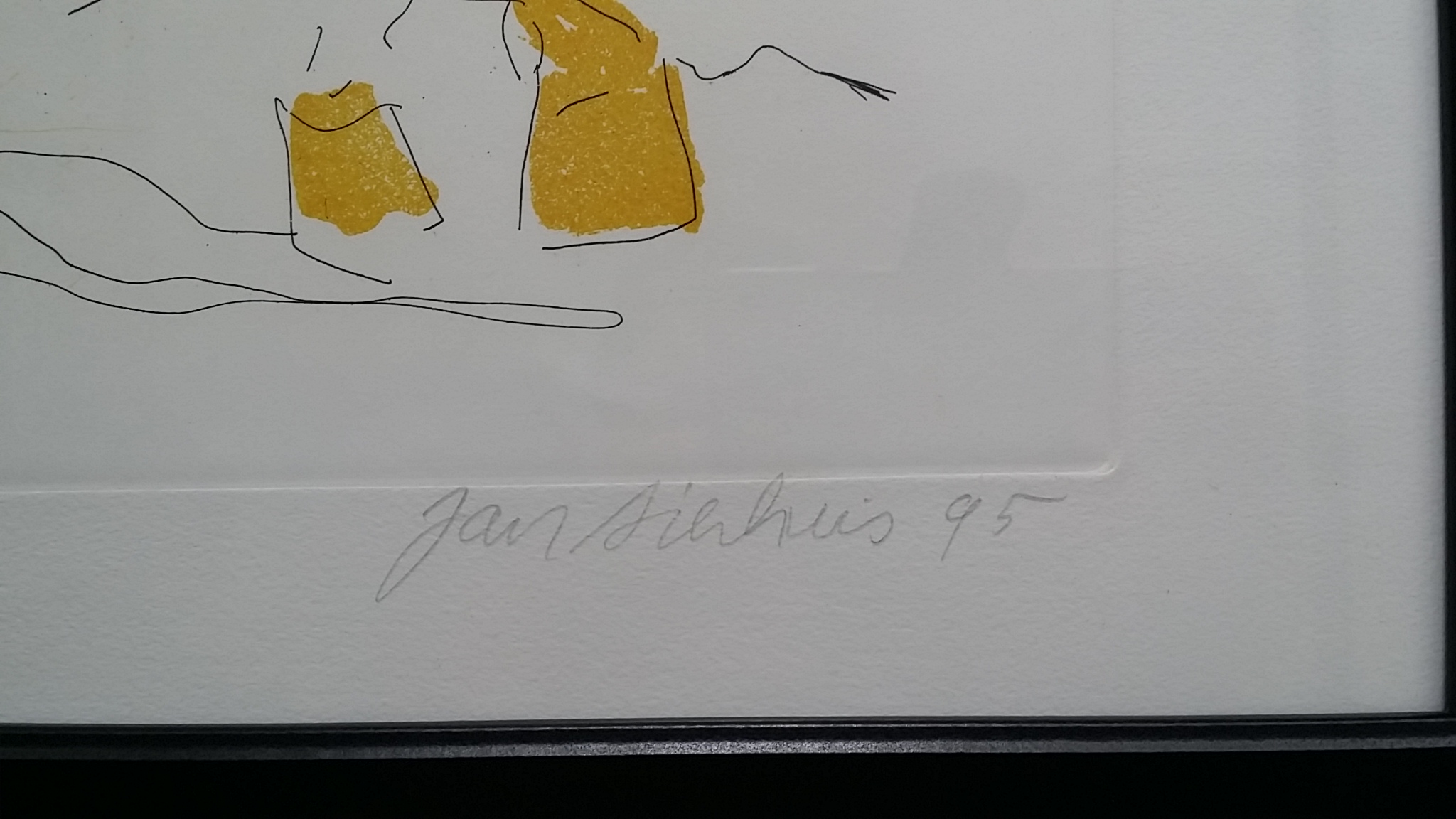 Jan Sierhuis - Ingekleurde ets met paarden kopen? Bied vanaf 90!