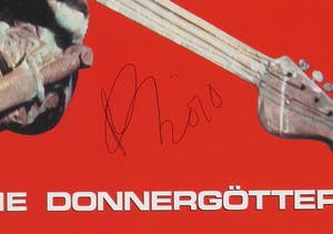 Robert Longo - Gesigneerde Rhys Chatham album Die Donnergoetter - Ingelijst kopen? Bied vanaf 1!