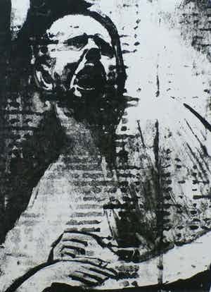 Wim Motz - litho - De Gitarist verkocht voor € 45!