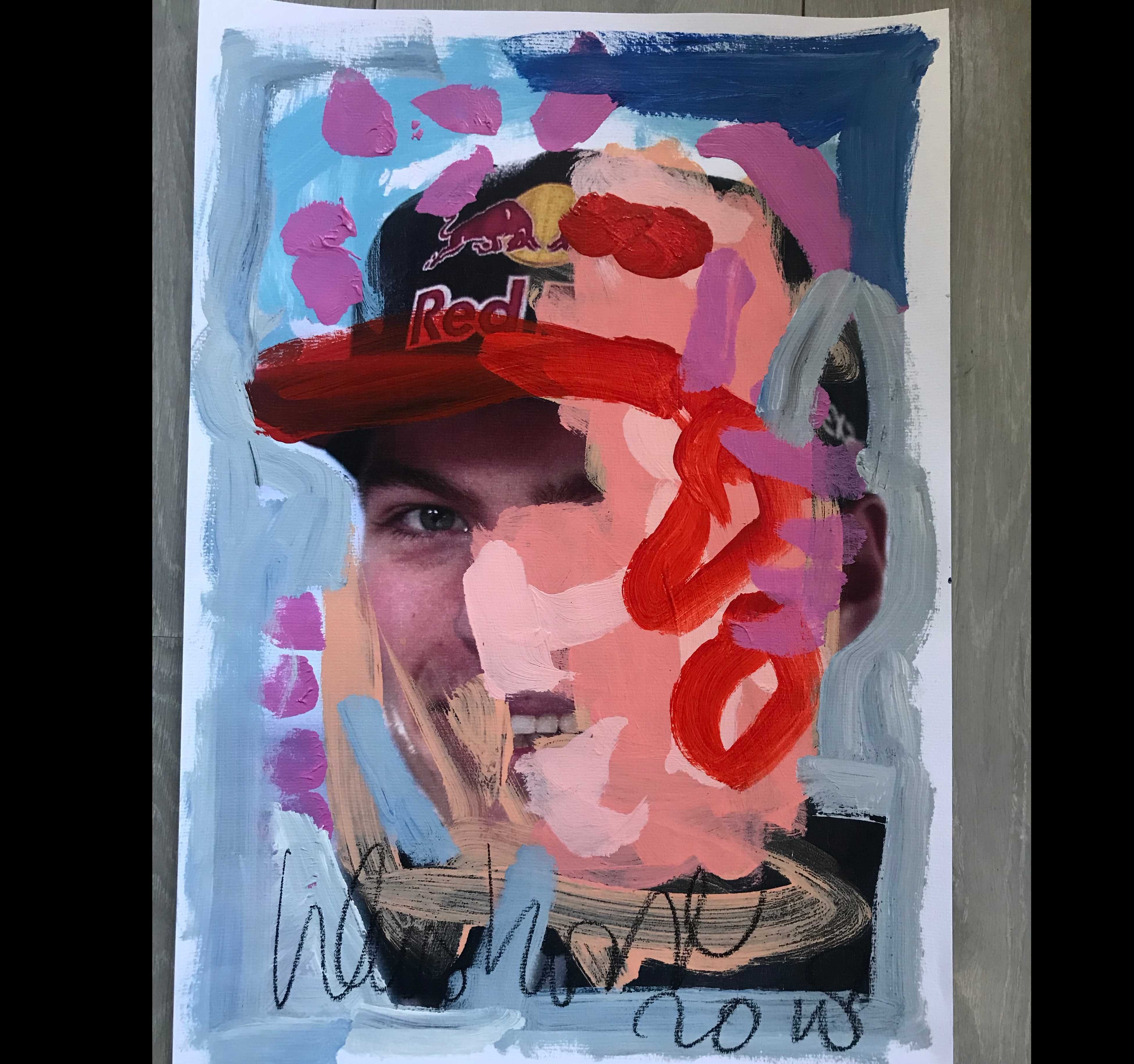 Peter Klashorst - Collage van Max Verstappen serie  kopen? Bied vanaf 1!