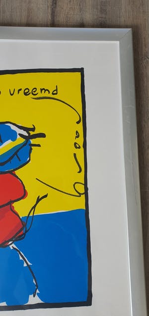 Herman Brood - Niets menschelijks is ons vreemd - gesigneerd - 150 ex - ingelijst kopen? Bied vanaf 250!
