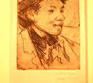 Walter Vaes - Portret van kunstenaar met pijp kopen? Bied vanaf 30!