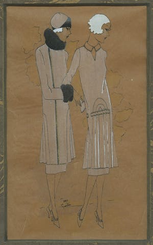 Niet of onleesbaar gesigneerd - Modeprent kopen? Bied vanaf 1!