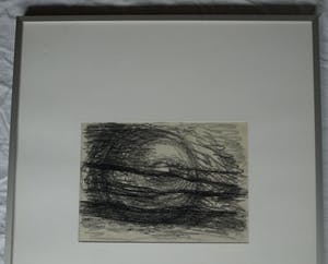 Niet of onleesbaar gesigneerd - Ingelijste tekening , Zonder titel – 1987 - gesigneerd kopen? Bied vanaf 1!