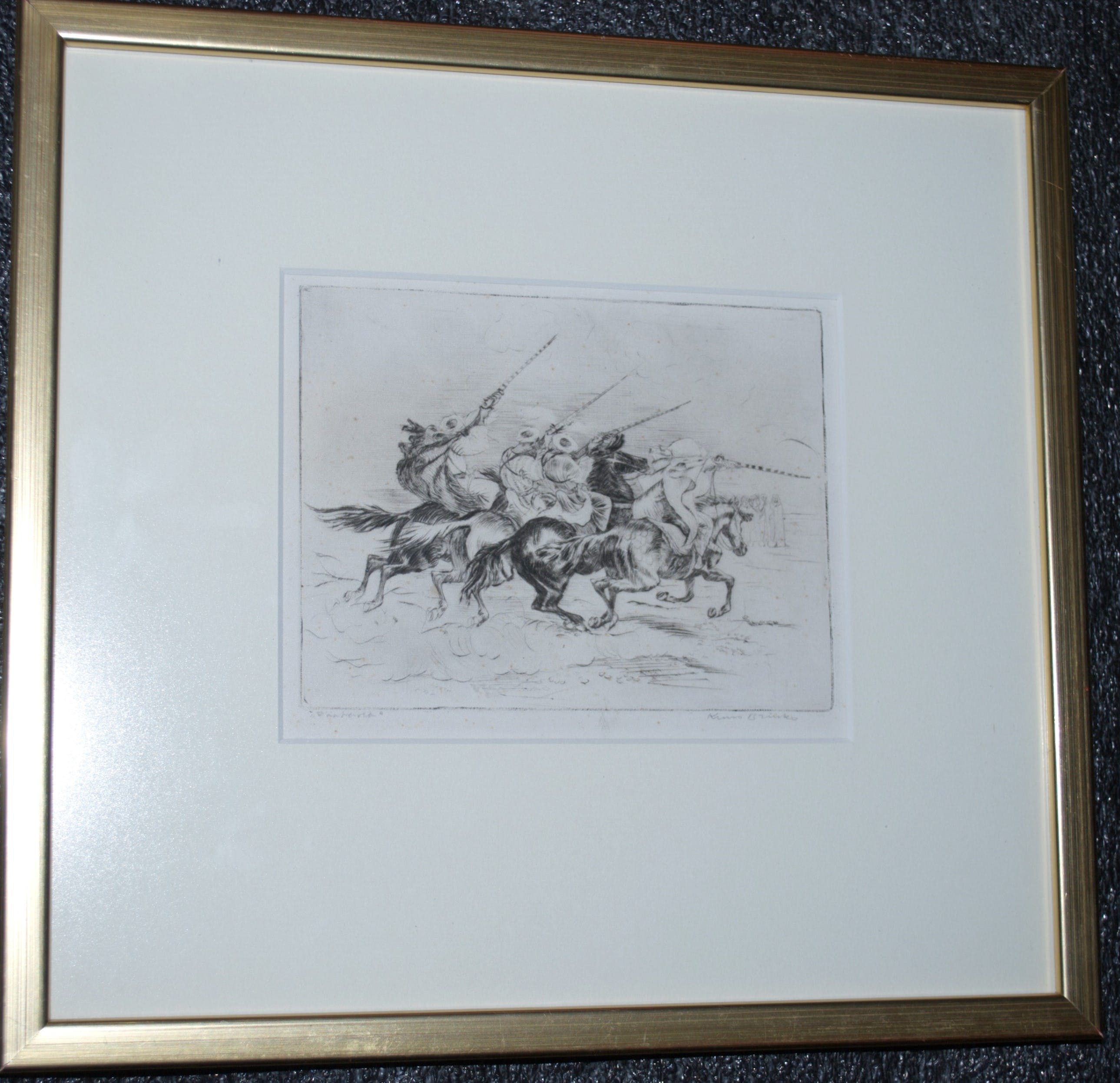 Kuno Brinks - ets - Fantasia - Arabische ruiters kopen? Bied vanaf 65!