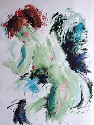 Annemarie de Groot - Subtiel naakt | Grote kleuren zeefdruk verkocht voor € 45!