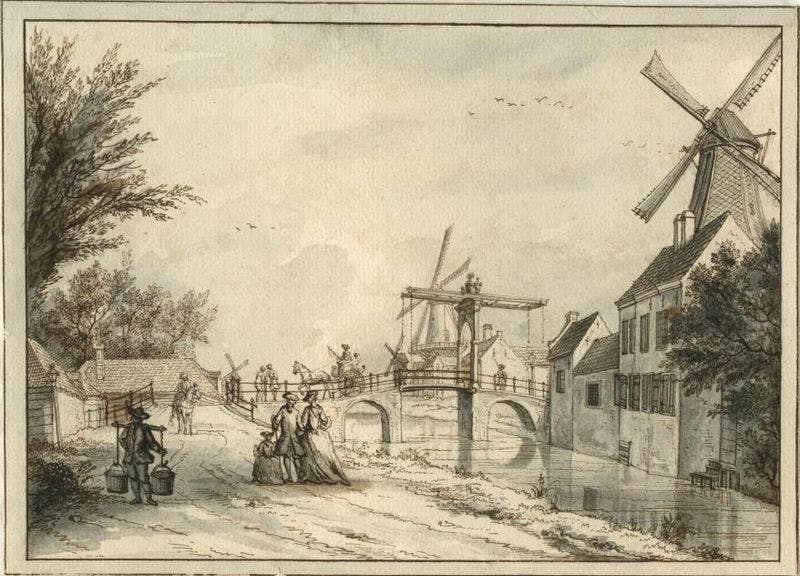 Niet of onleesbaar gesigneerd - Gesigt van de Losduinscheweg DenHaag omstreeks 1750 kopen? Bied vanaf 1!