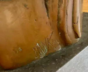 Hank Beelenkamp - Vrouw figuur met bloem kopen? Bied vanaf 1150!