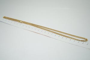 2001- Massief 18 karaats geelgouden "Gourmette" ketting - lang formaat (50cm) kopen? Bied vanaf 920!