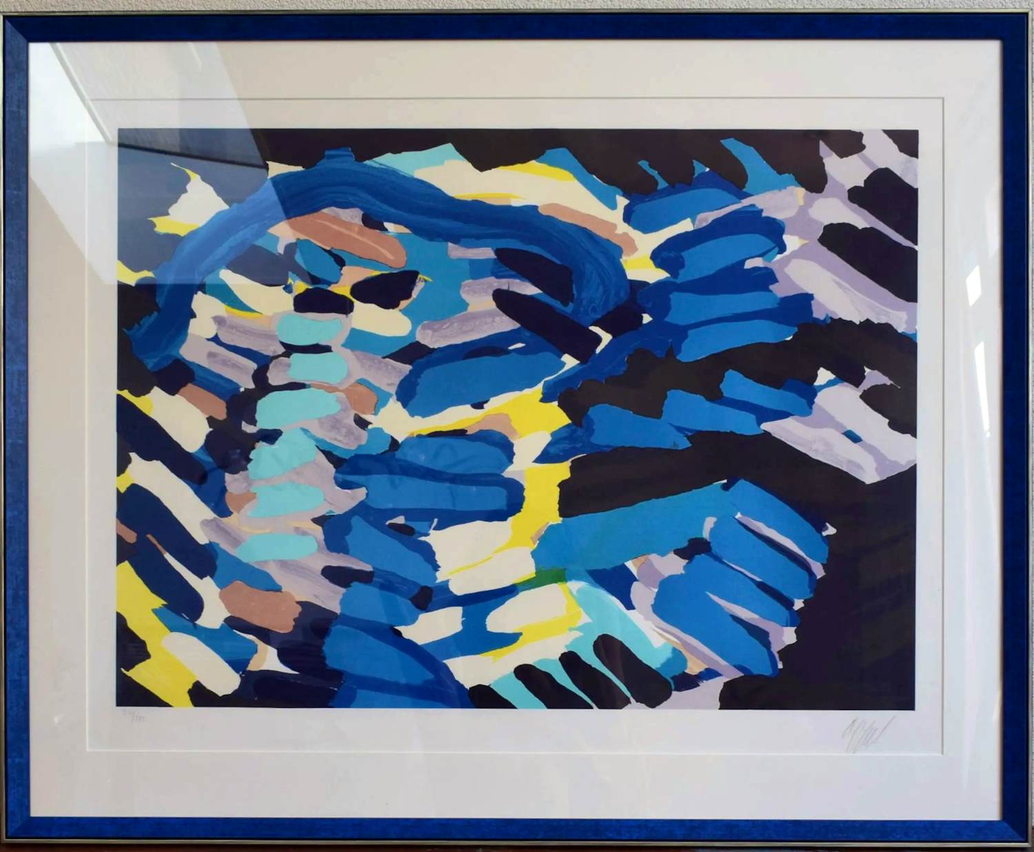 Karel Appel - Moving in blue kopen? Bied vanaf 600!