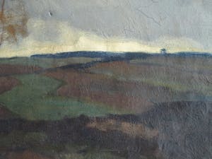 Willem Frederik Noordijk - Olieverf op doek, Landschap bij Eemnes – gesigneerd – ca 1925 kopen? Bied vanaf 1!