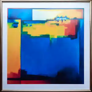 Maria Megens - zeefdruk - Zonder titel - Ingelijst (Groot) 24075 verkauft für € 95!