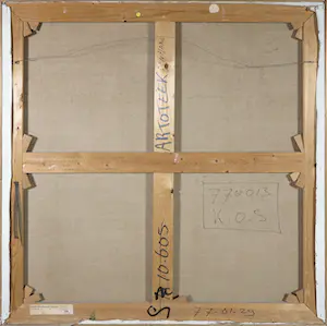 M. A. H. Reijner - Olieverf op tempera op doek, Compositie 2 - Ingelijst (Groot) kopen? Bied vanaf 1!