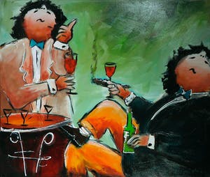 Theo Broeren - Acryl op doek, Eigenwijs (Zeer groot) kopen? Bied vanaf 100!