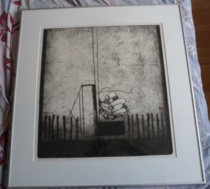 Peter Oosterbos - Ets, Titel. "Grote Groeisels". kopen? Bied vanaf 35!