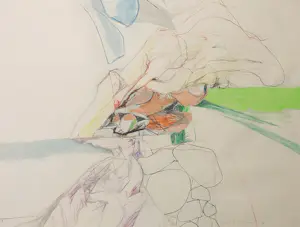 Aart Roos - Gemengde techniek op papier, Zonder titel kopen? Bied vanaf 1!