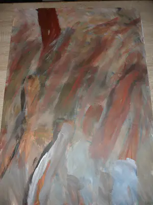 Anke Land - Acryl op papier, zonder titel. kopen? Bied vanaf 25!