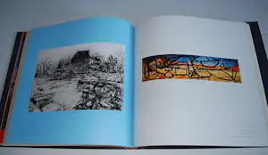 Rob van Trier - Collage op papier, geplaatst in het monumentale boek 'een gedeeld schildershart' kopen? Bied vanaf 75!